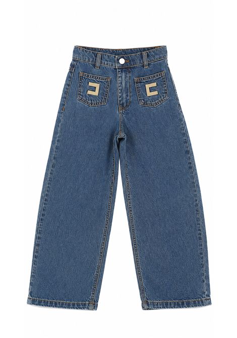 Jeans con tasche applicate ELISABETTA FRANCHI KIDS | EFPA325 C DF0114039